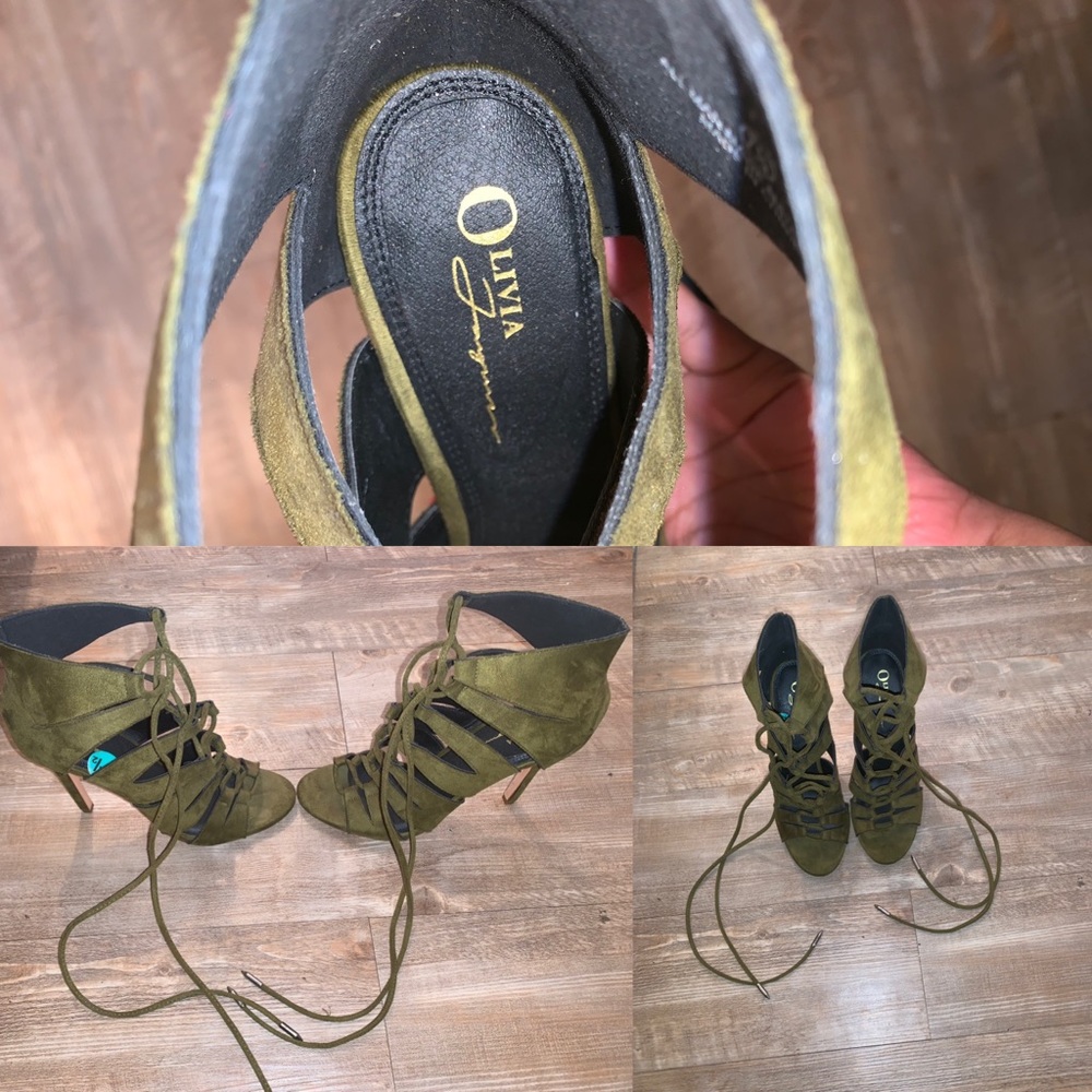 Olivia Green Sway Heels